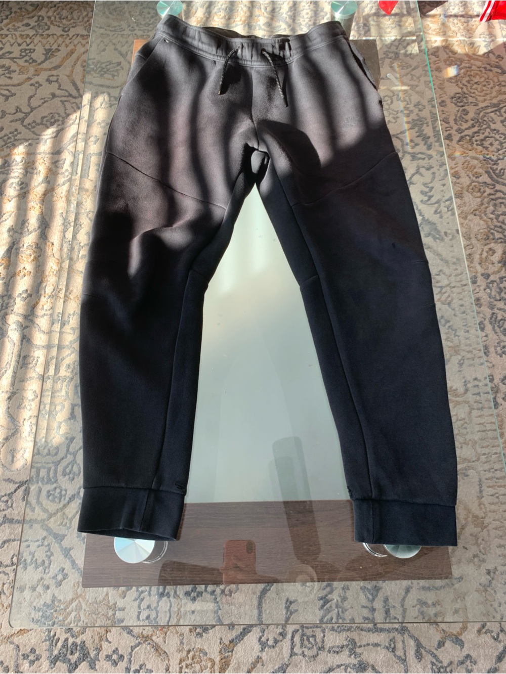 Nike Black Men's Fleece Joggers with Drawstring Waist